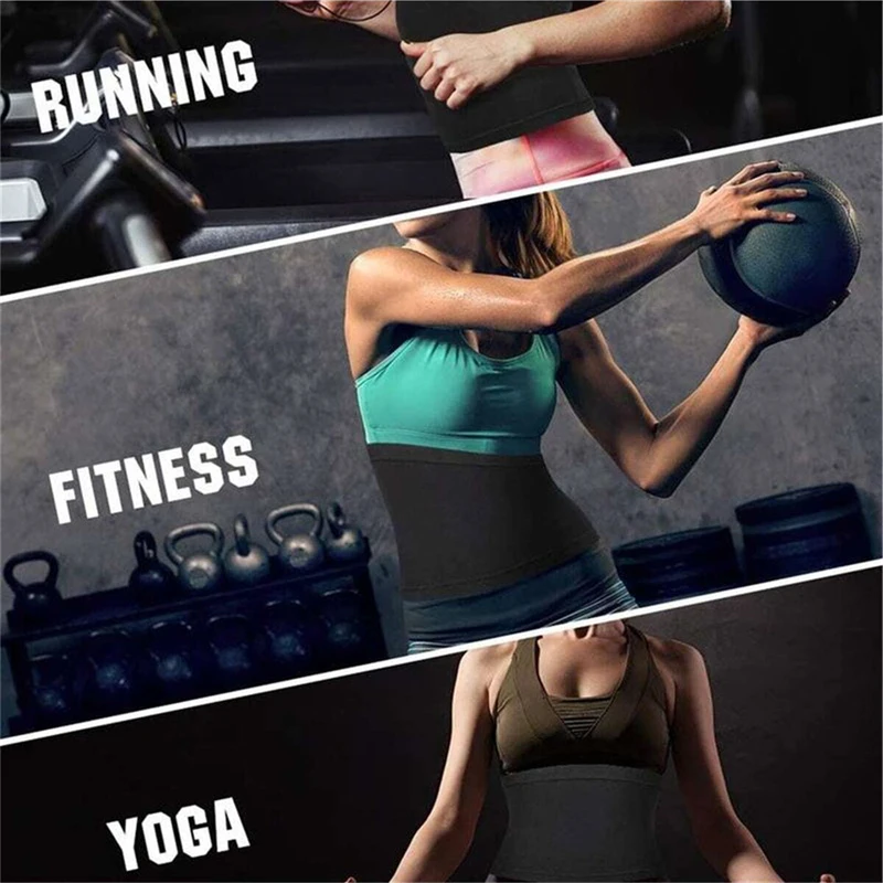 Waist Trimmer Sweat Belt – Adjustable Abdominal Wrap & Core Support - color options
