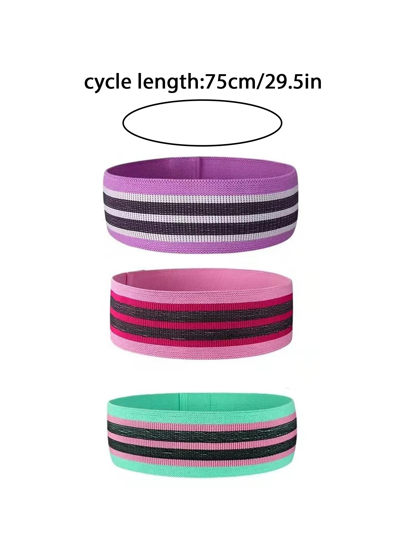 Booty Resistance Bands – Fabric Hip Circle Loop Bands for Glutes & Thighs - alternate view