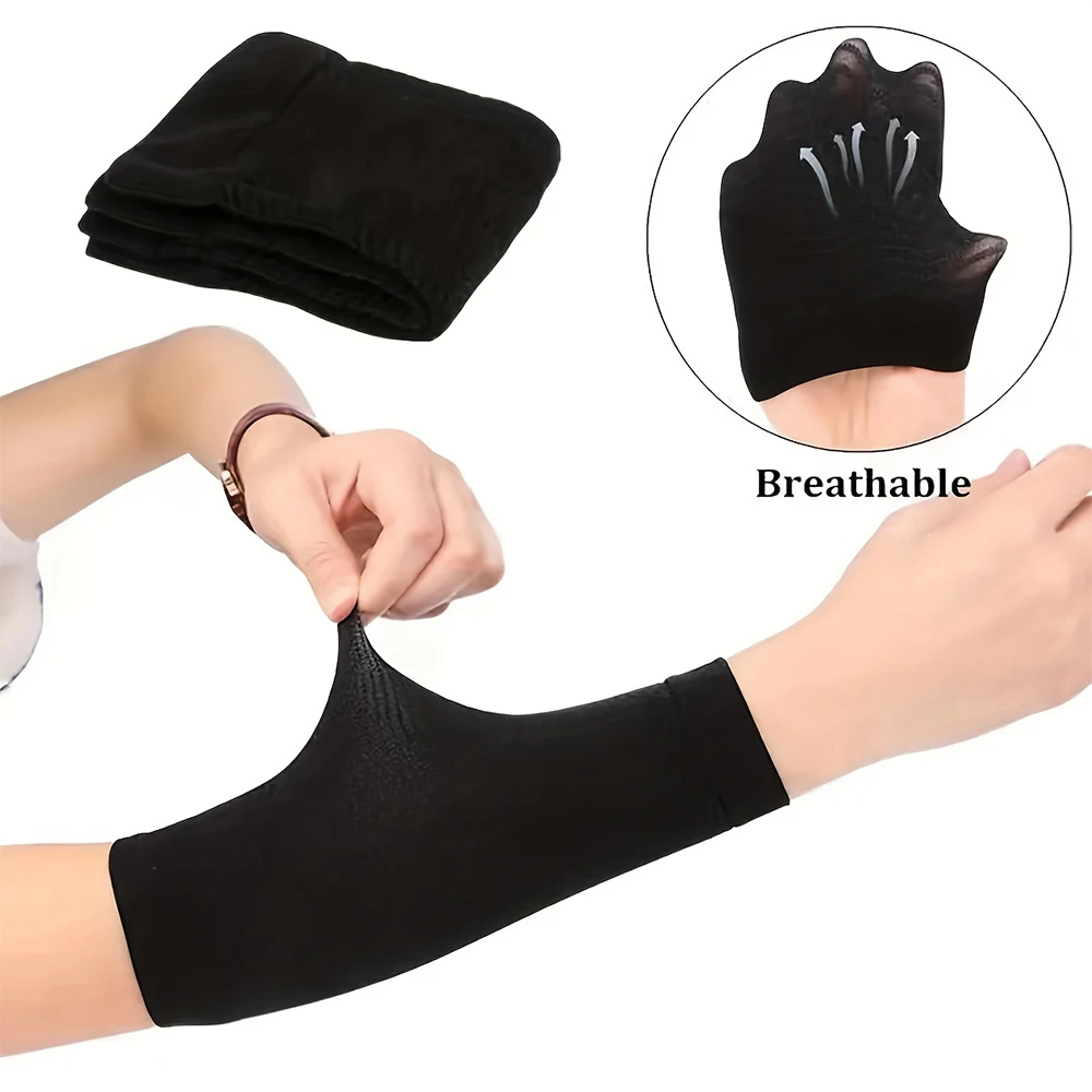 Compression Arm Sleeves – Knitted Elastic Support for Arms & Elbows