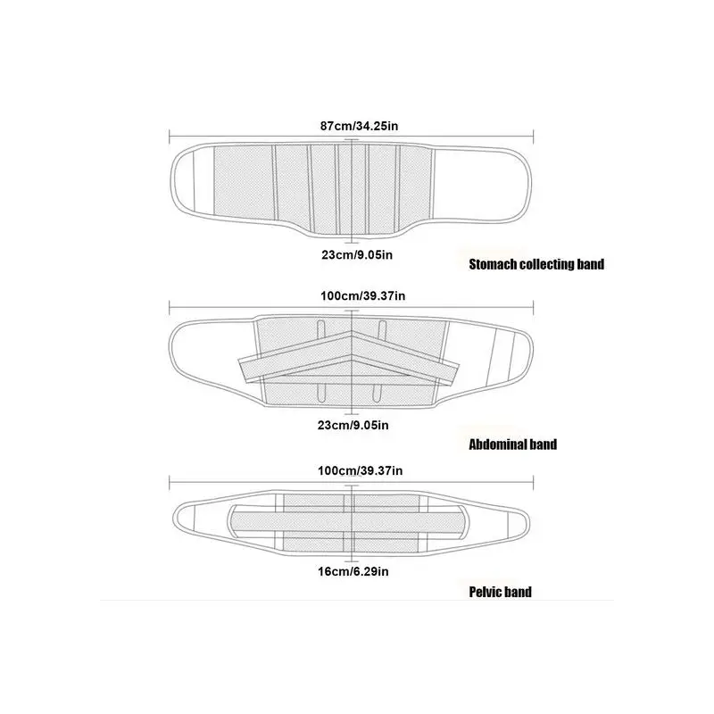 3-in-1 Postpartum Recovery Belt – Belly, Waist & Pelvic Support Band - color options