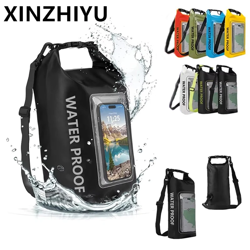 Waterproof Marine Dry Bag 2L / 5L – Roll-Top PVC Bag for Kayaking, Surf & Beach
