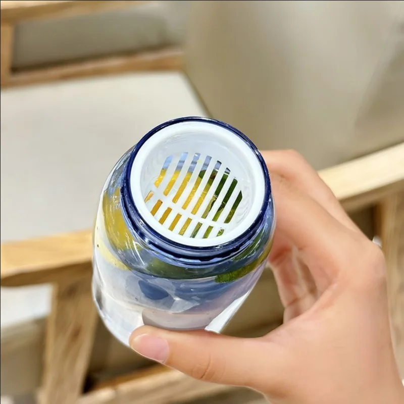 Simple and fresh mini water cup heat-resistant anti drop portable plastic - color options