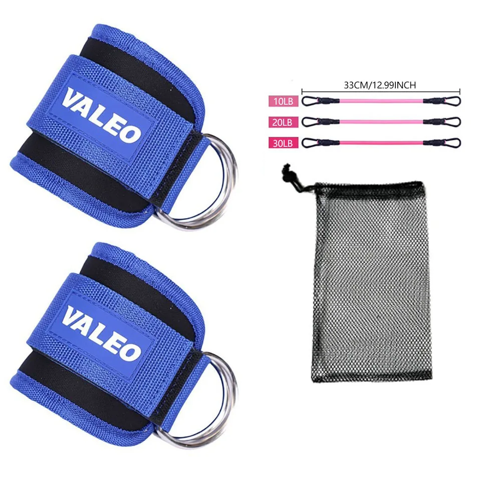 Ankle Resistance Strap with Cuffs – Hip & Glute Cable Trainer - color options