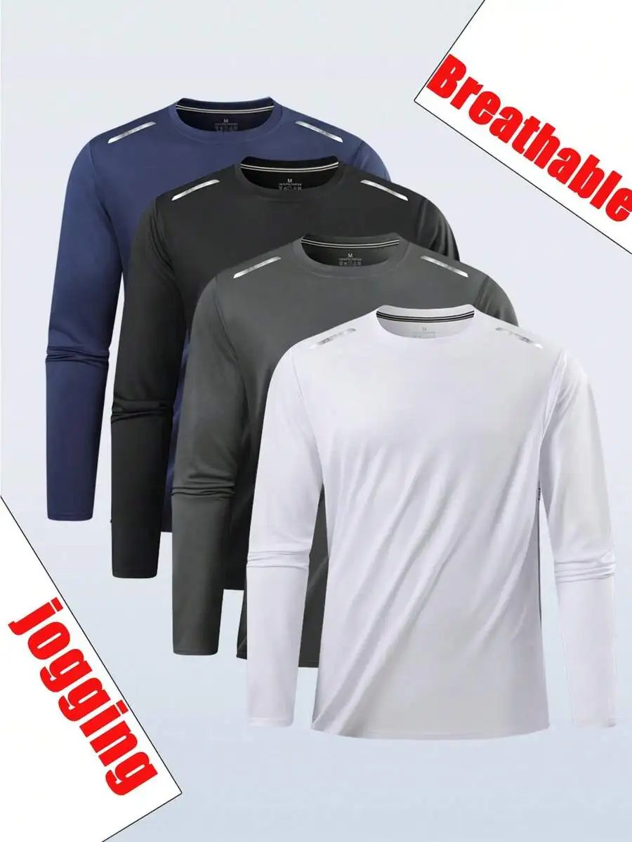 Men's Long Sleeve Compression Top – Quick-Dry Moisture-Wicking Base Layer