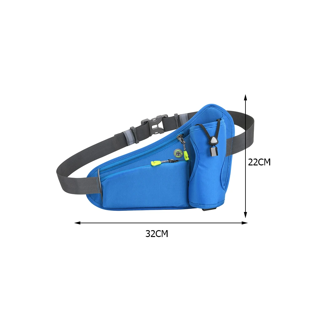 Running Waist Bag with Water Bottle Holder – Hydration Belt for Phone & Keys - color options