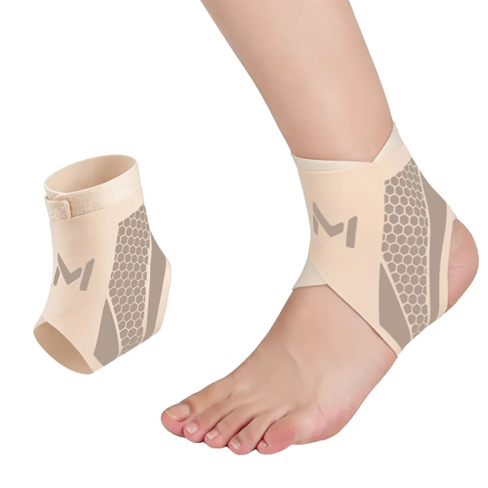 Thin Breathable Ankle Support – Lightweight Compression Sleeve - side view