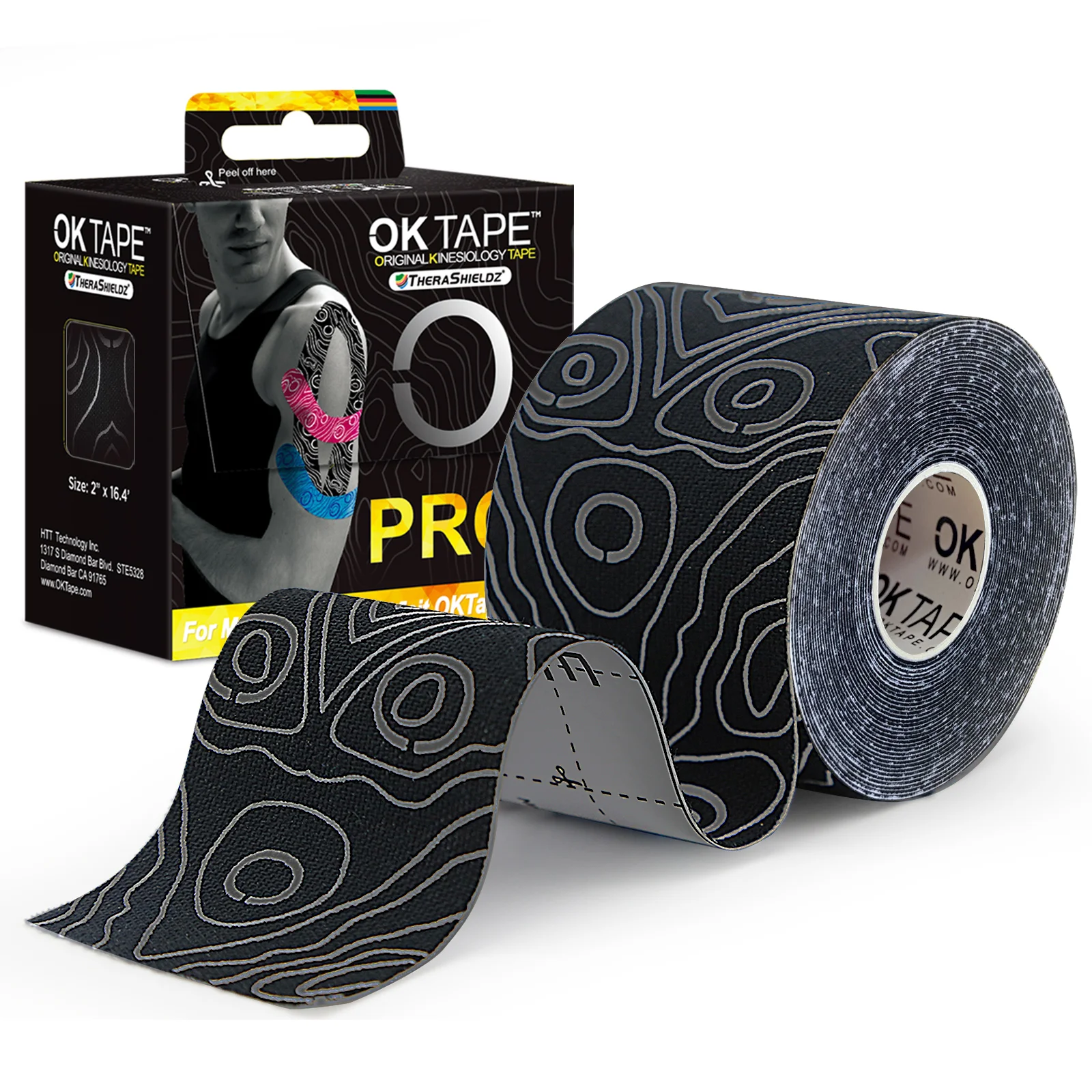 Kinesiology Tape 5cm x 5m – Waterproof Elastic Athletic Tape, Latex Free - packaging