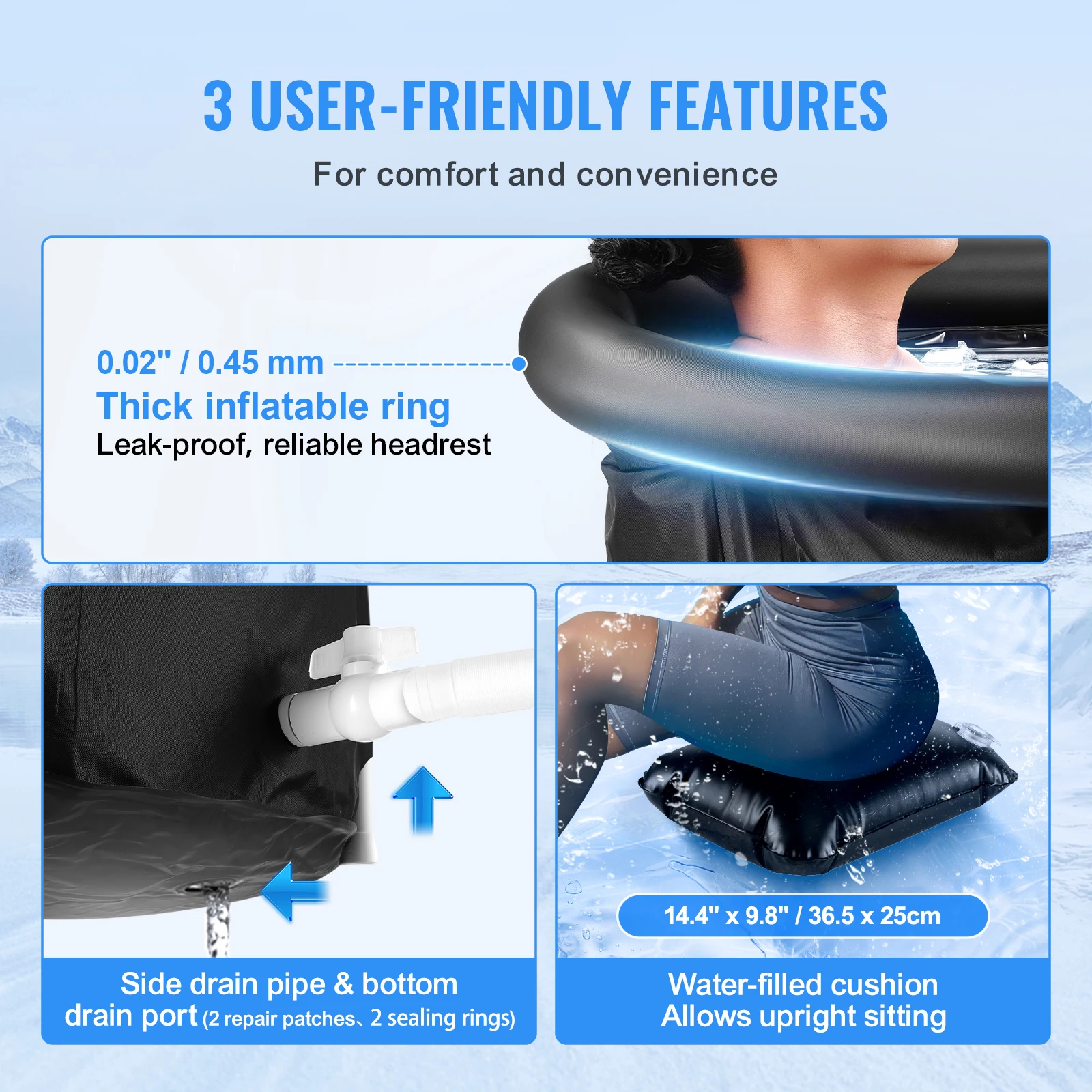 Succe Buy Ice Bath Tub Cold Water Therapy Plunge for Athletes - alternate view
