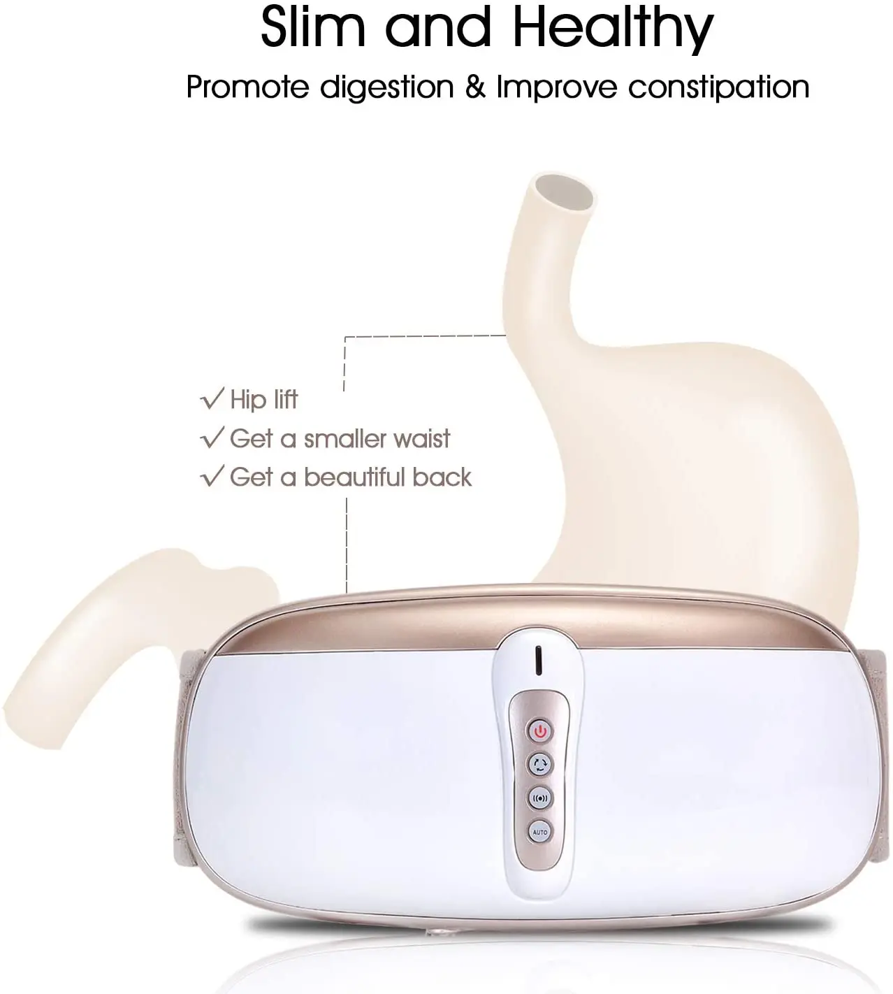 Vibrating Slimming Belt – Waist Massage Machine - in use