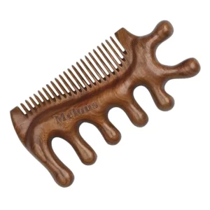 4-in-1 Sandalwood Gua Sha Set – Face, Neck, Body & Scalp Comb