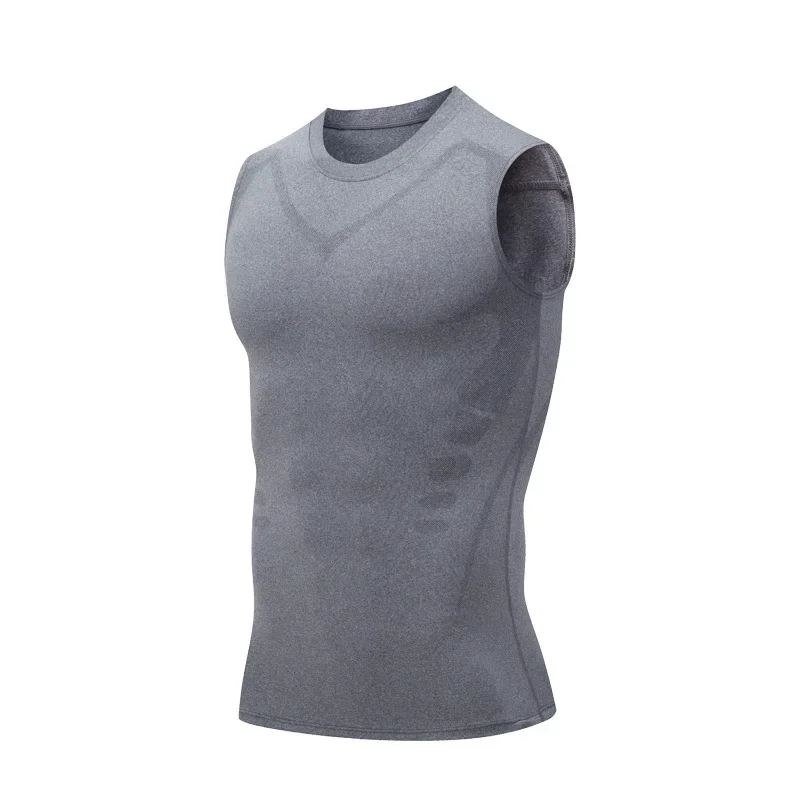 Men's Ice Silk Compression Vest - Cooling Quick-Dry Base Layer Tank Top M-4XL - packaging
