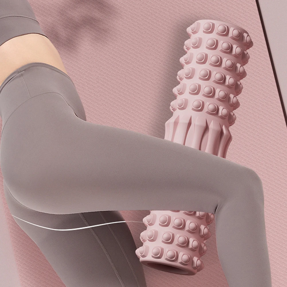 EVA Foam Roller 30cm – Deep Tissue Muscle Massage & Myofascial Release - in use