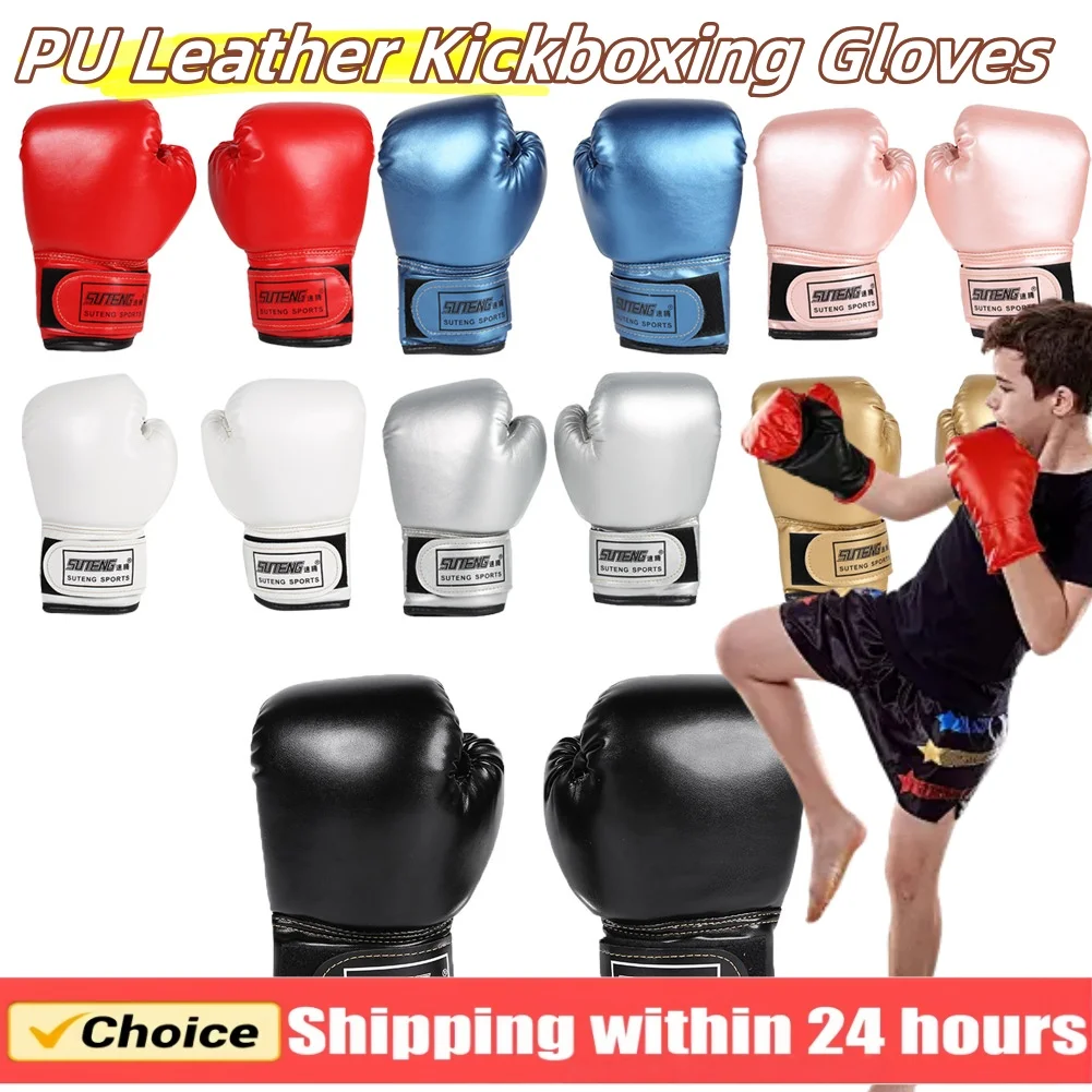 Kids Boxing Gloves – Padded Junior Training Mitts for Pad & Bag Work - close-up detail