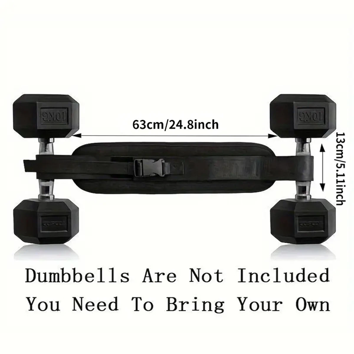 Adjustable Weighted Waist Belt – Hip Shaping & Home Workout Belt - in use