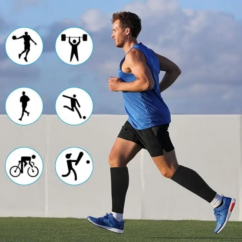 Footless Calf Compression Sleeves – Graduated 20-30 mmHg Support
