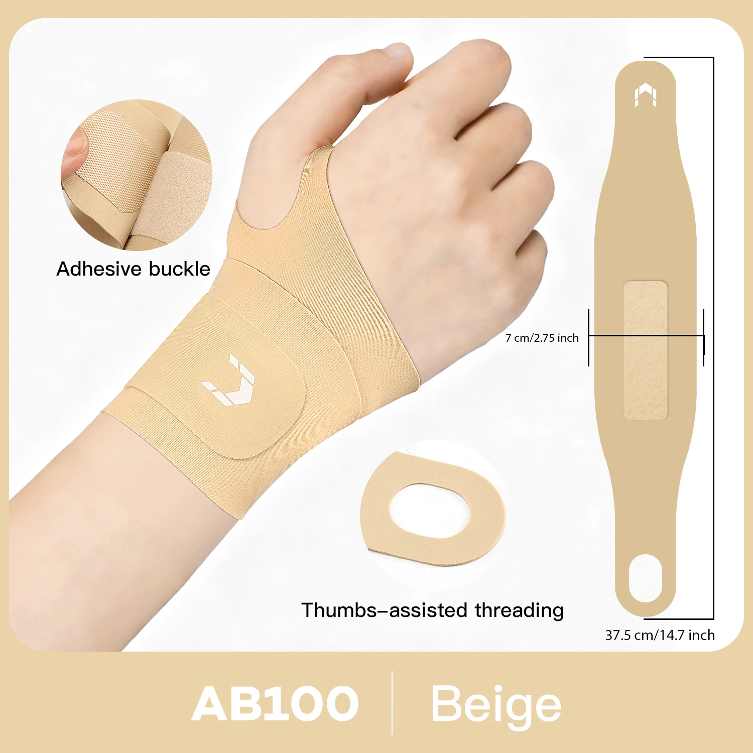 Wrist & Thumb Support Brace – Flexible Splint for De Quervain's & Sprains - color options