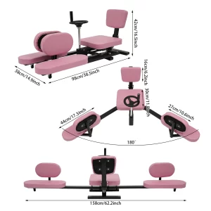 Leg Stretcher Machine - 3-Bar Split Trainer for Flexibility, 100kg Rated