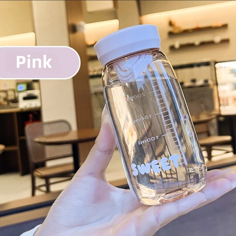 Simple and fresh mini water cup heat-resistant anti drop portable plastic - detail view