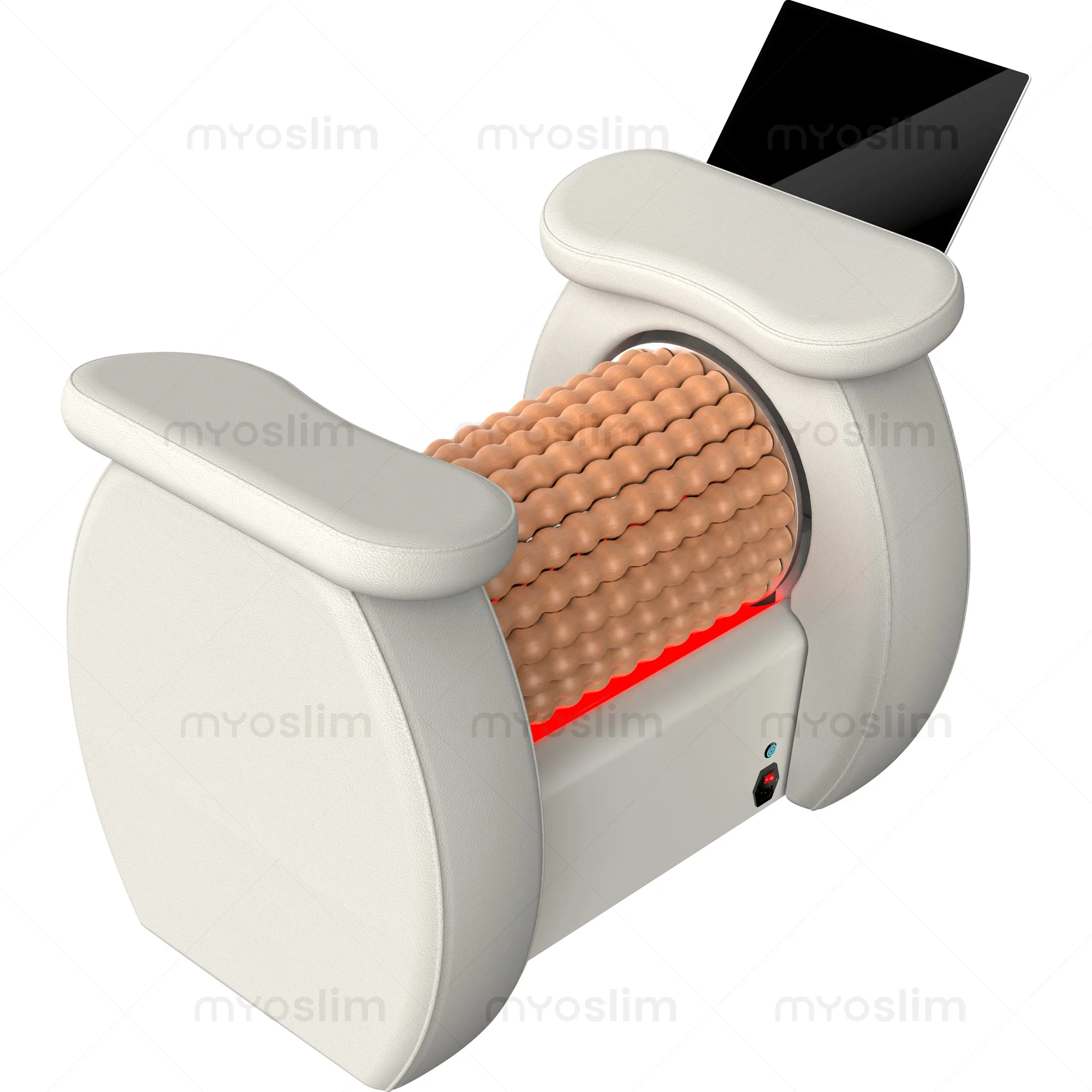 360° Roller Body Massager with Infrared Heat – Professional Muscle Relief Machine - in use