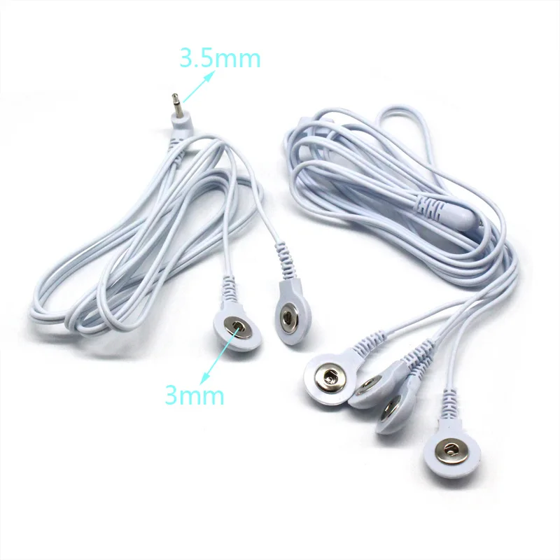 TENS Electrode Lead Wires – Replacement Jack Cables for EMS Units - in use