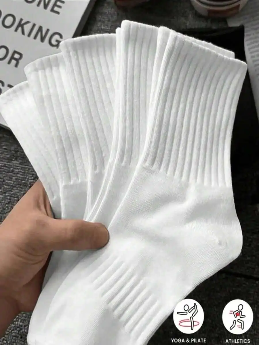 Mid-Calf Sports Socks – Odor-Resistant Moisture-Wicking Cushioned Socks - packaging