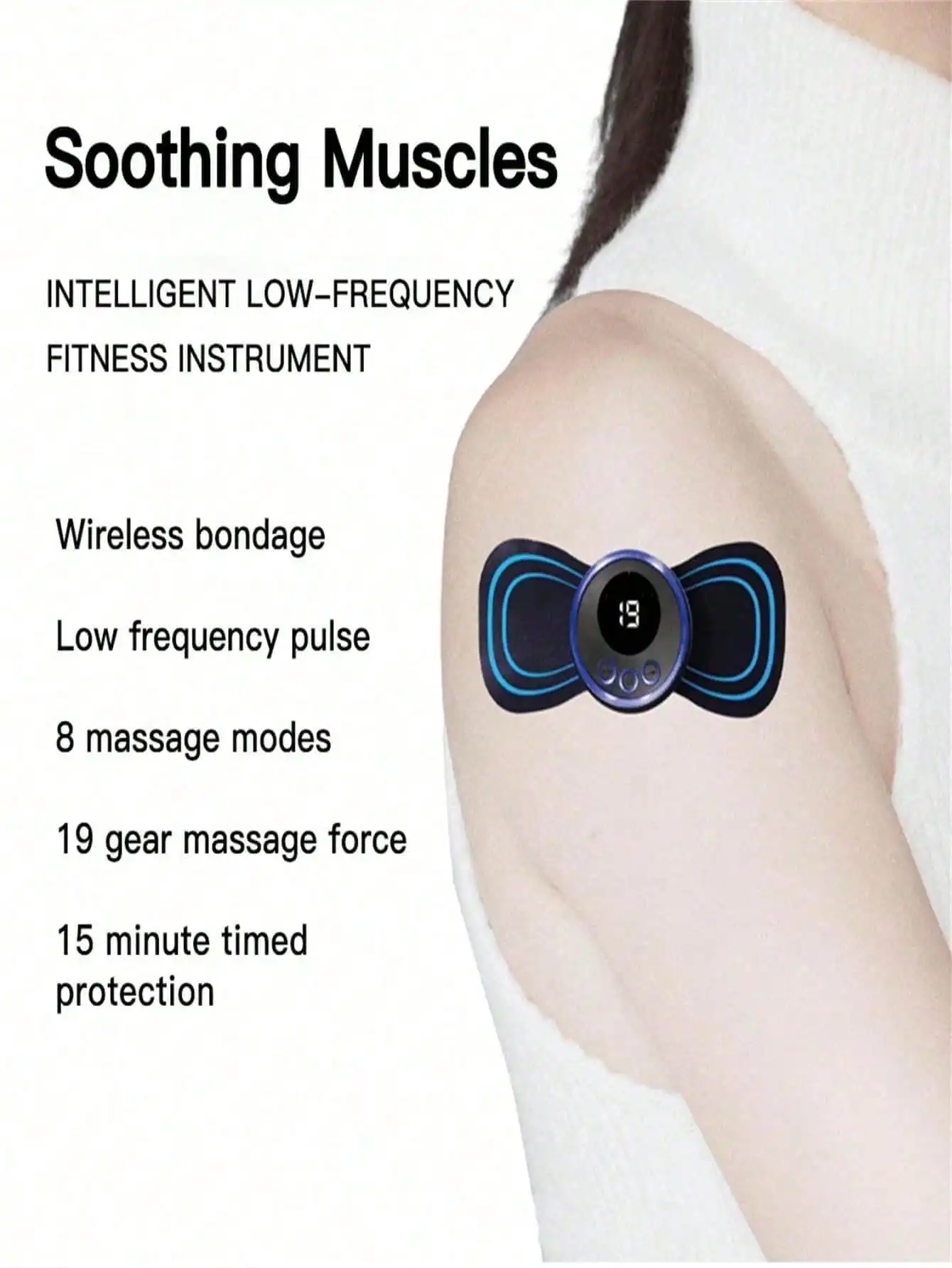 LCD EMS Neck Massager – Electric Cervical Massager with Display - packaging