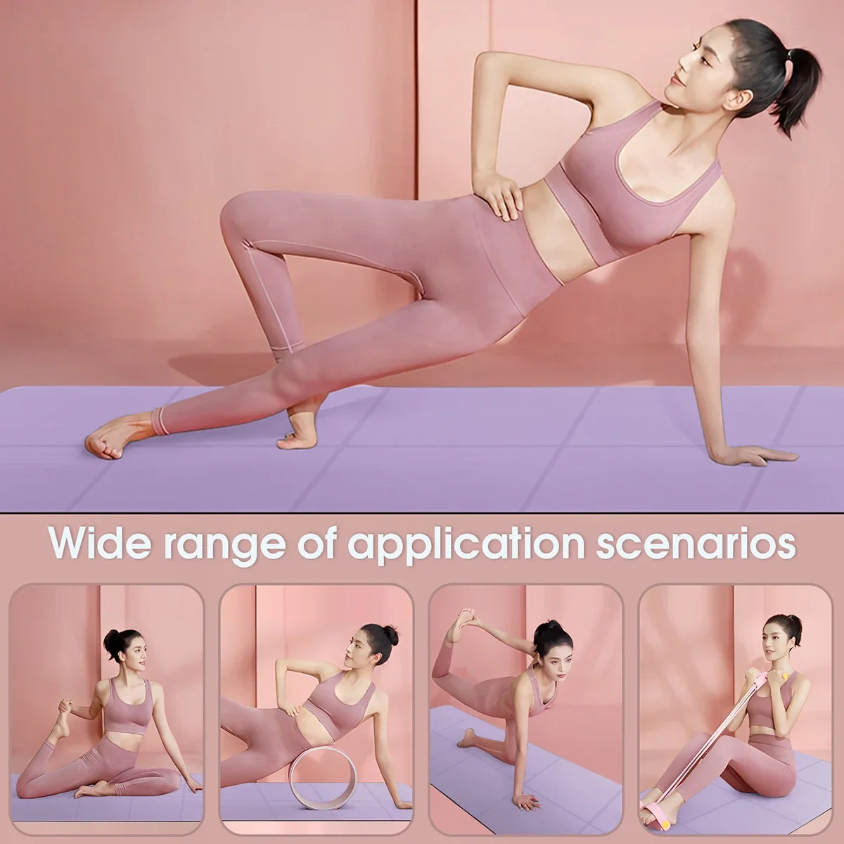 Foldable Yoga Mat Eco Friendly EVA Folding Travel Fitness Exercise 3mm - color options