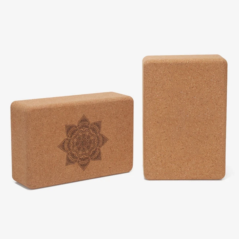 Cork Yoga Block – Natural Cork Brick for Stretching, Alignment & Support - alternate view