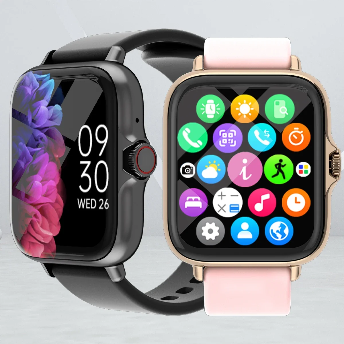 1.83in Smart Watch – Sleep, Steps & Call Alerts, iOS & Android