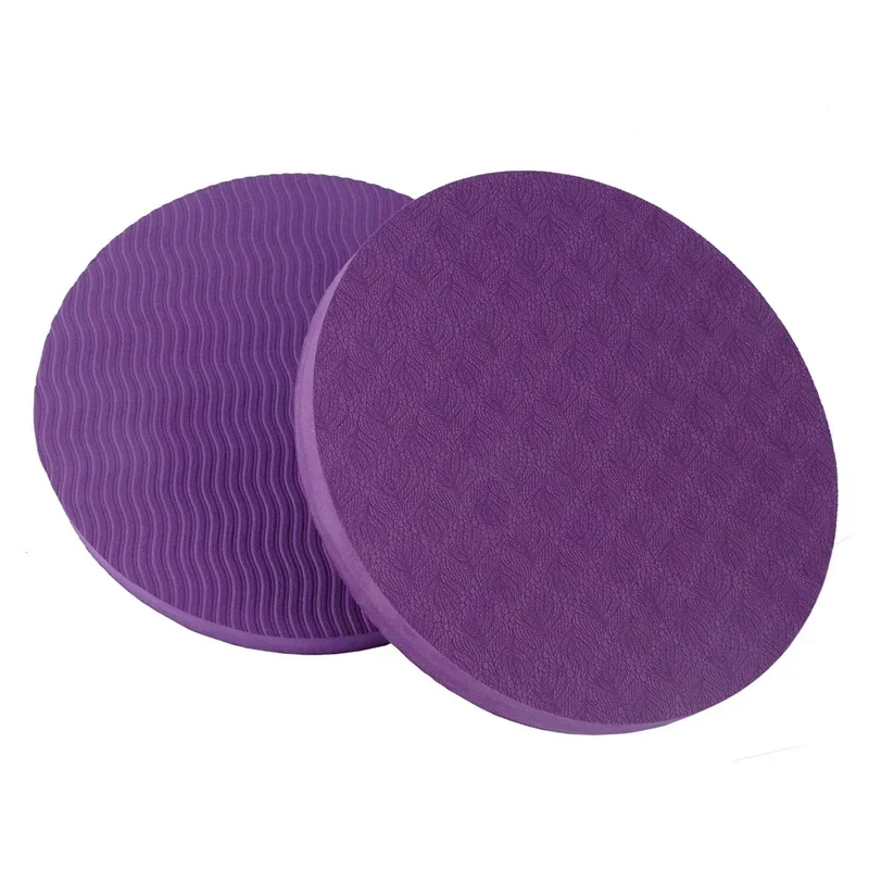 2PCS Set Portable Small Round Knee Pad Yoga Mats Flat Support - packaging