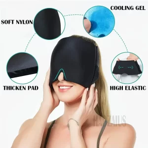 Cold Therapy Face & Eye Mask – Reusable Gel Ice Wrap for Pain Relief