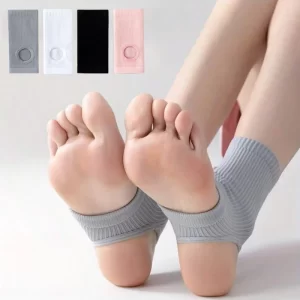 Compression Ankle Socks – Knitted Arch & Ankle Support, Unisex (1 Pair)