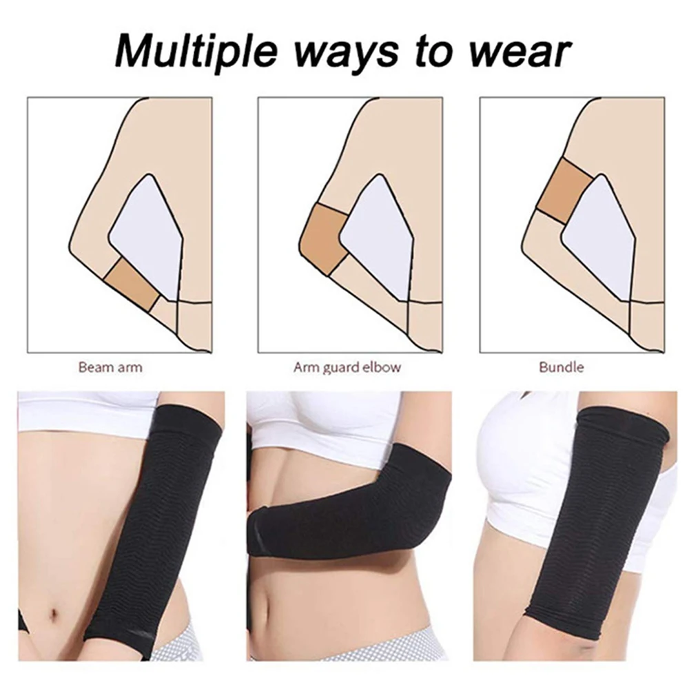 Compression Arm Sleeves – Knitted Elastic Support for Arms & Elbows - color options
