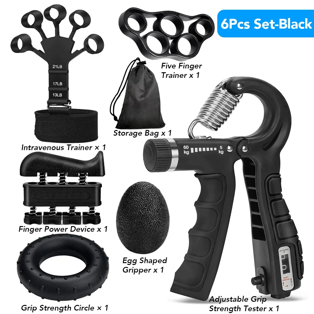 Adjustable Hand Gripper 5–60kg – Forearm & Grip Strength Trainer - view 12
