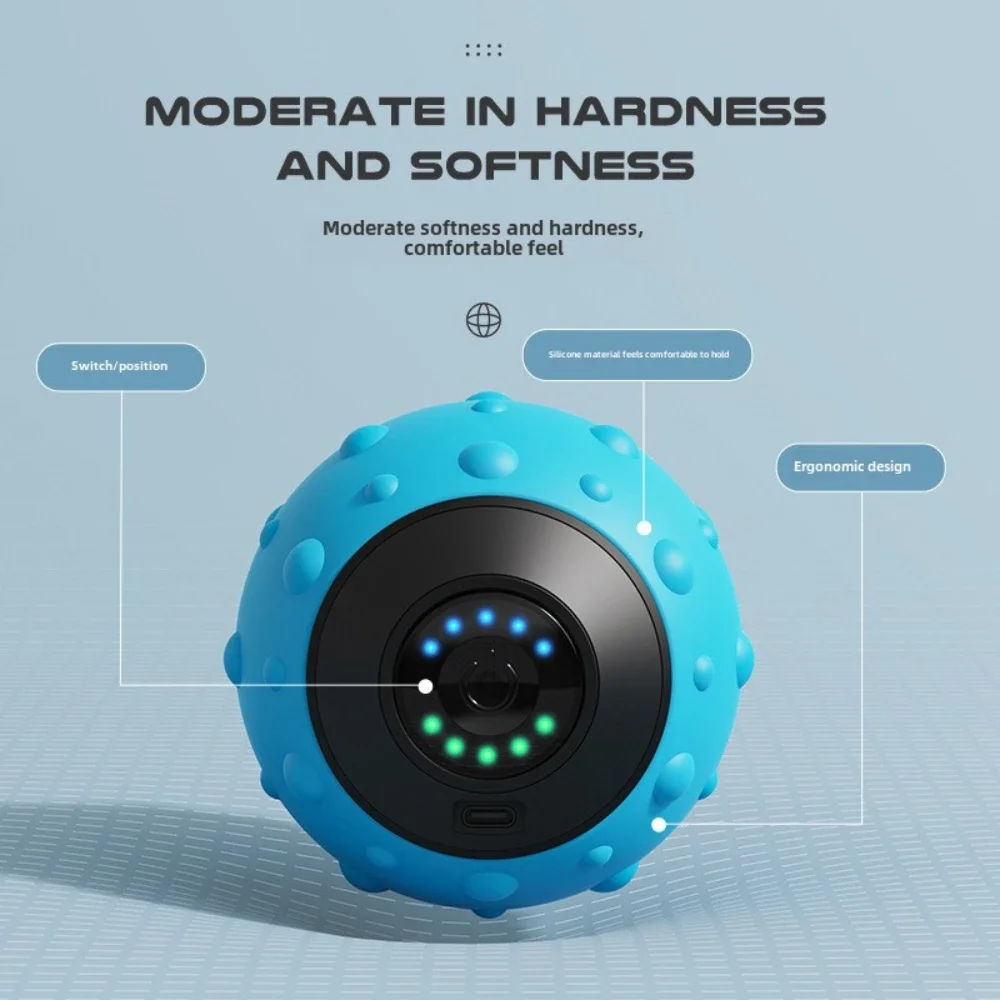 Electric Vibrating Massage Ball – Fascia Ball for Foot, Back & Trigger Points - size and dimensions