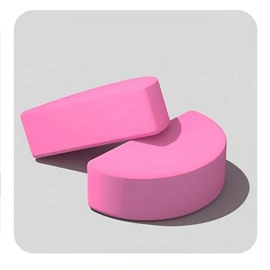1 2Pcs Non-Slip Yoga Block Half Round Stretching Brick Home Fitness - detail view