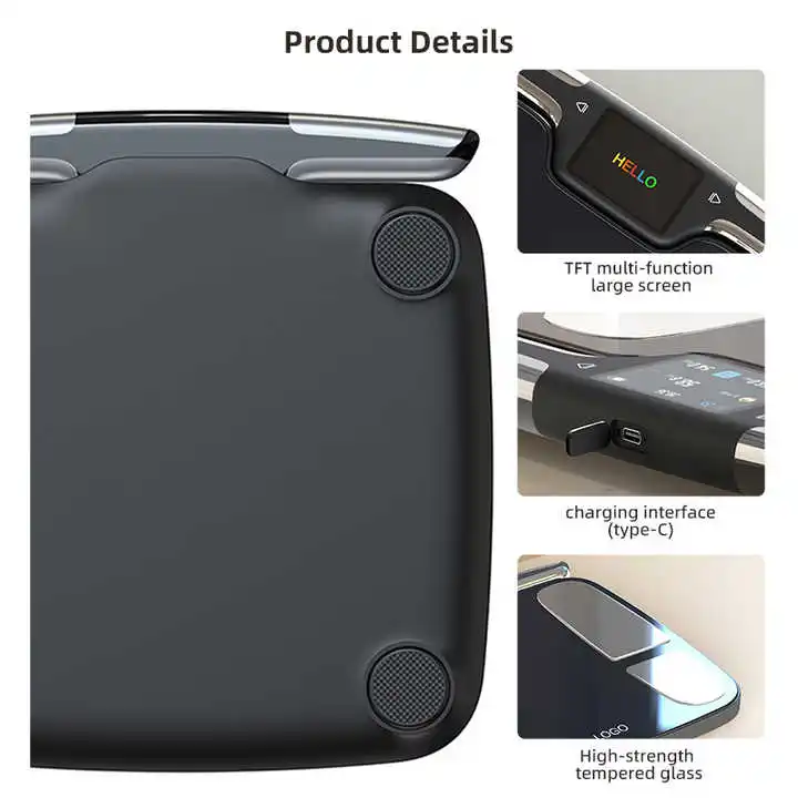 Smart Scale 8-Electrode Total Body Composition Analyzer with Hand Foot Electrodes - in use