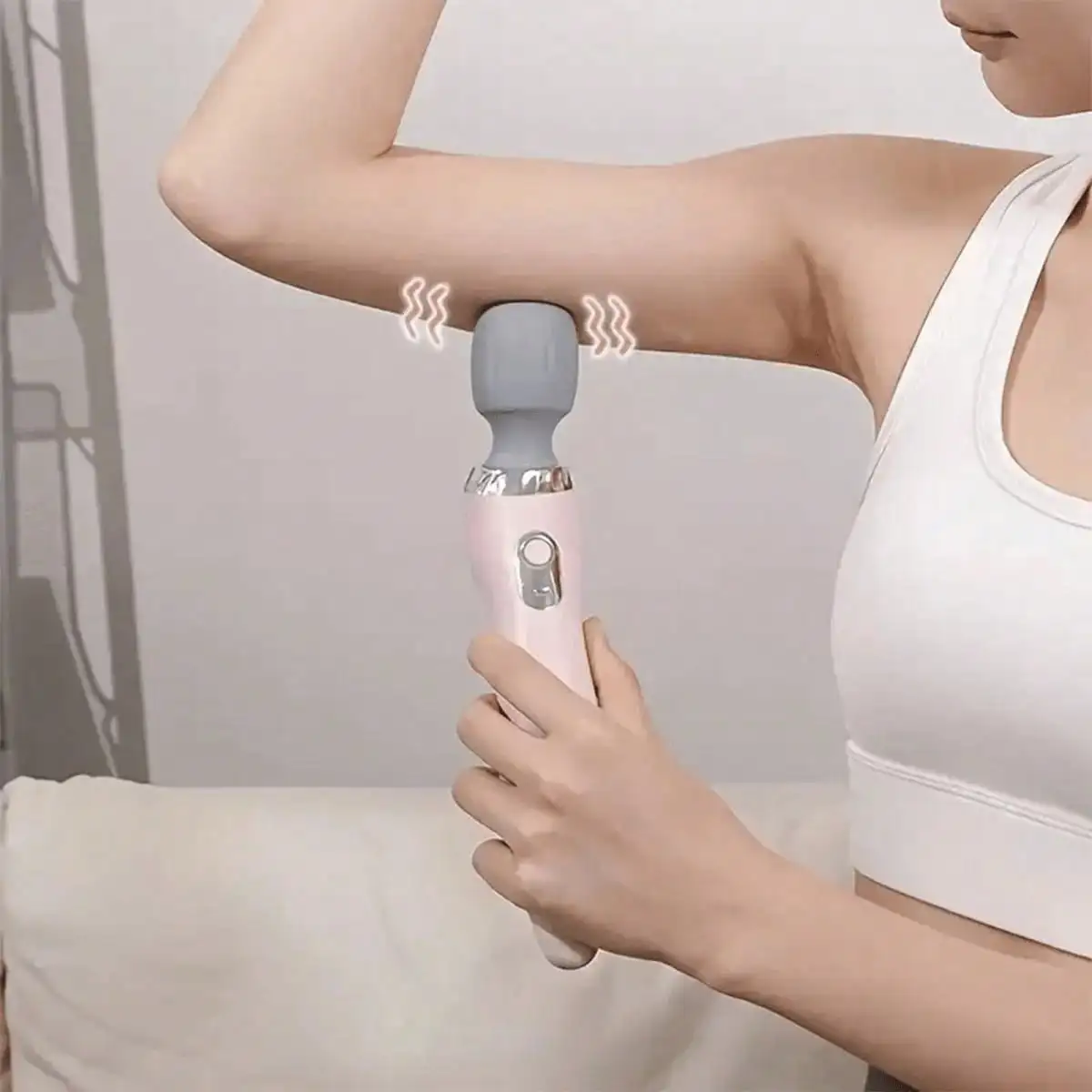 Handheld Electric Massager – 5-Speed USB Rechargeable Muscle Massager - size and dimensions
