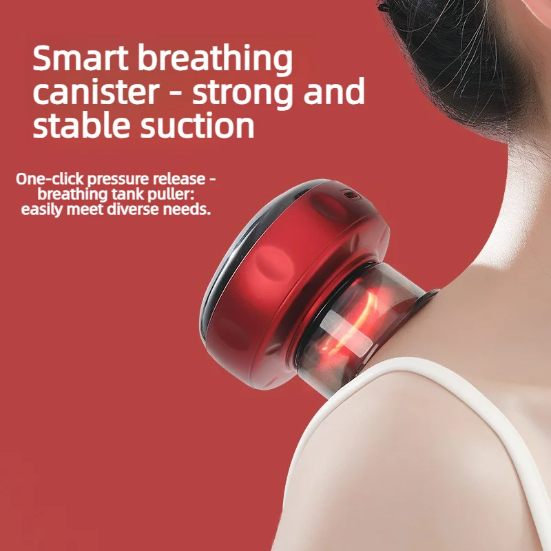 Electric Cupping & Gua Sha Device – Vacuum Suction with Heat Therapy - close-up detail