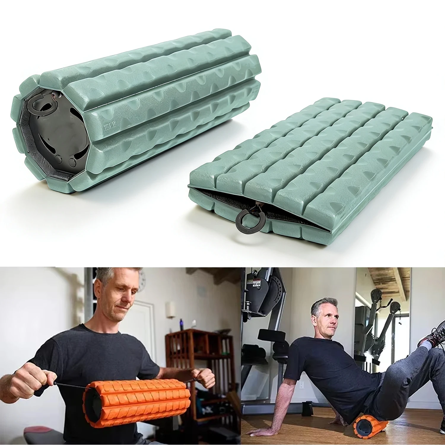 Collapsible Travel Foam Roller – Packable Muscle Recovery & Back Roller