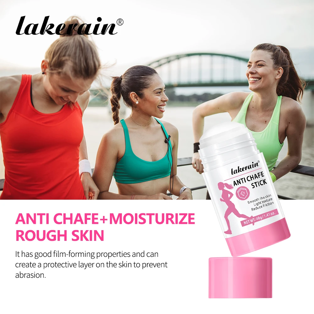 Anti-Chafe Stick for Runners – Anti-Friction Balm for Thighs, Heels & Arms - packaging