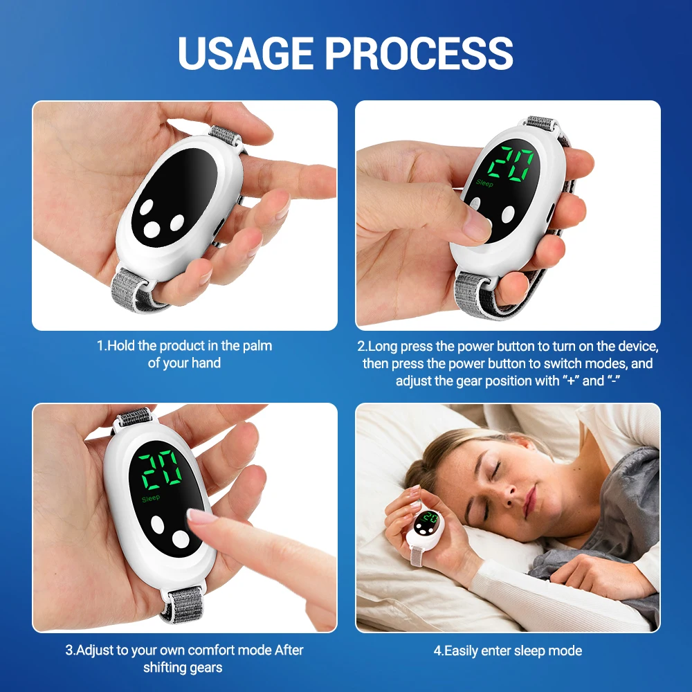 Microcurrent Sleep Aid Device – 20 Intensity Levels, Handheld Wind-Down - size and dimensions