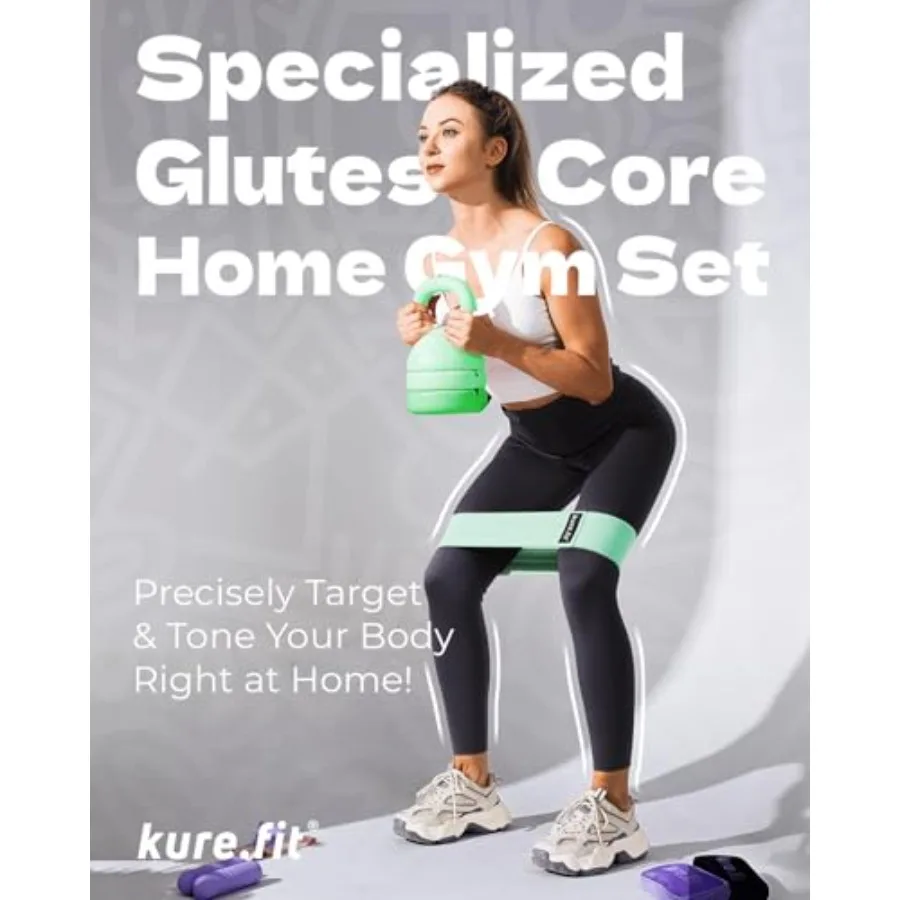 Adjustable Kettlebell – Cast Iron, Space-Saving Home Gym Weight - in use