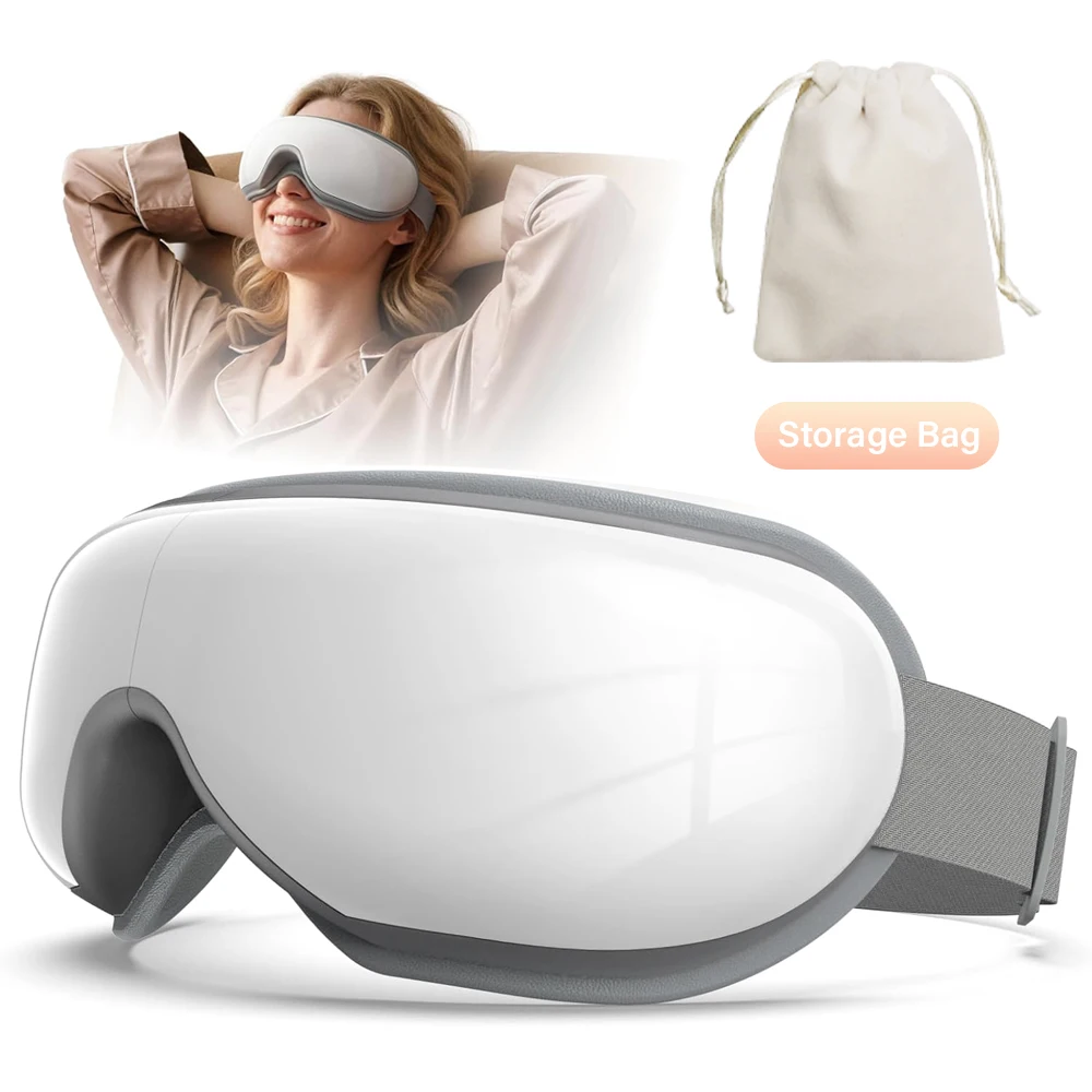 Heated Eye Massager – Vibration & Air Compression Mask for Eye Strain - detail view