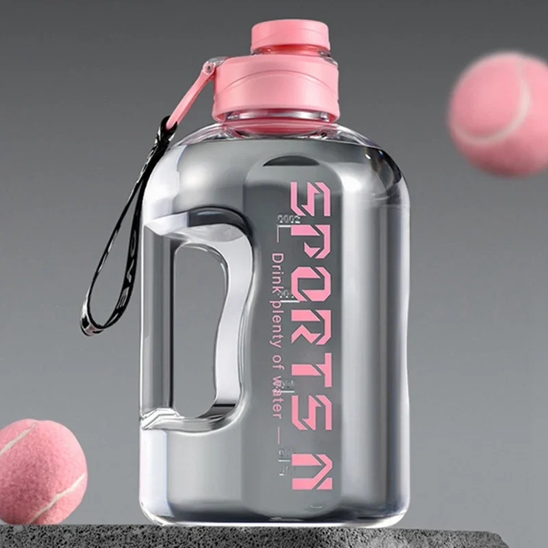Large Water Bottle 1.7L & 2.7L – BPA-Free Gym & Camping Jug - texture detail