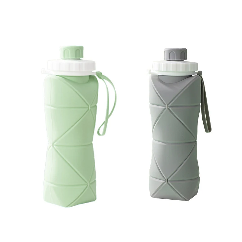 Collapsible Silicone Water Bottle – Foldable Flask for Hiking & Travel - view 14