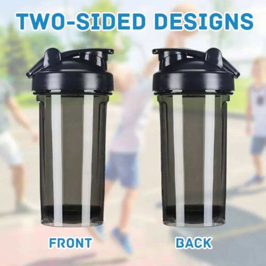 Custom Shaker Bottle 18 oz – Leak-Proof Personalized Protein Shaker - close-up detail