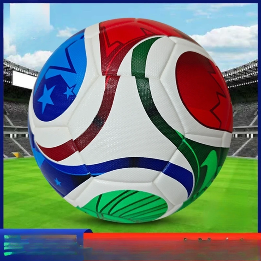 Size 5 Football - Seamless PU Match & Training Soccer Ball for Adults - in use