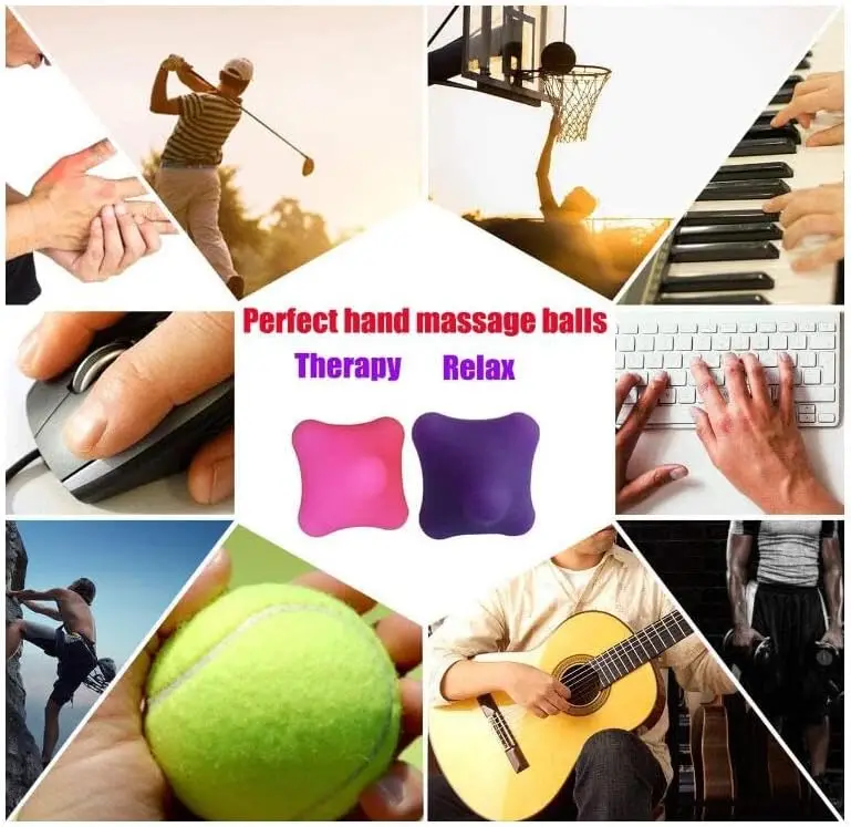 Trigger Point Massage Balls 2-Pack – Deep Tissue Foot, Back & Shoulder Relief - size and dimensions