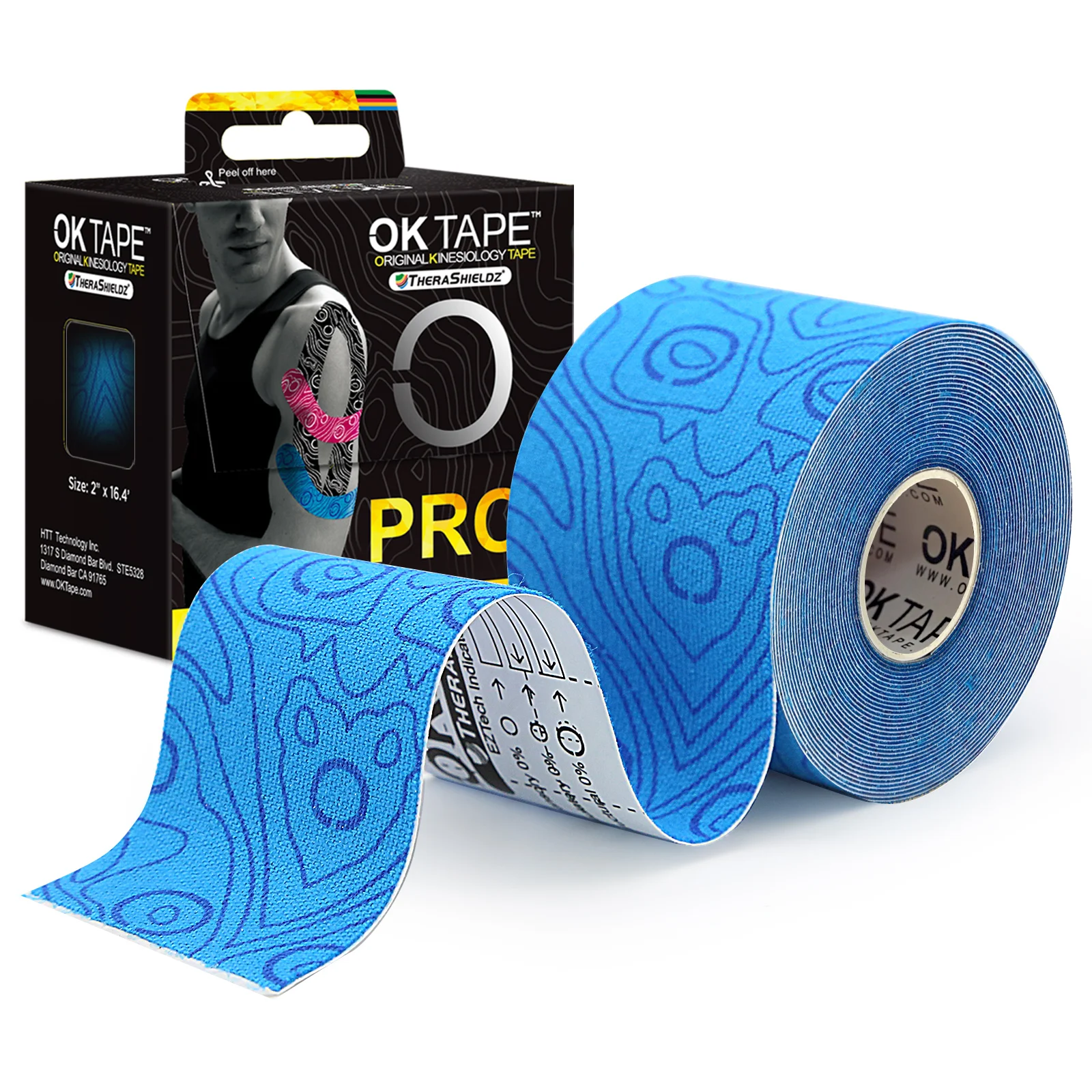Kinesiology Tape 5cm x 5m – Waterproof Elastic Athletic Tape, Latex Free - view 11